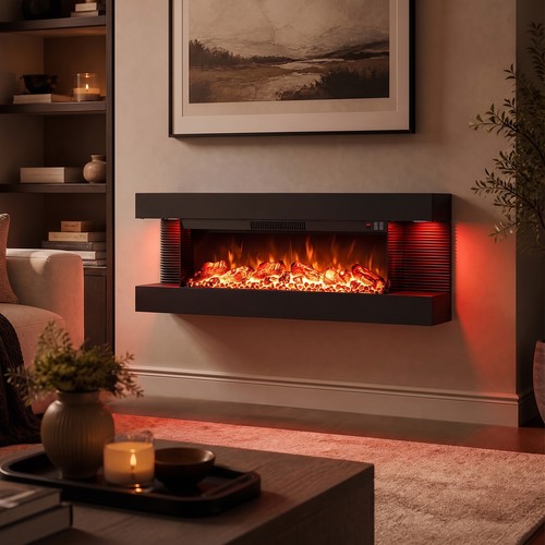 Sided electric fire - sided,