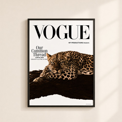 Leopard wall art print - leopard, luxury