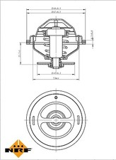 Thermostat, coolant for JAGUAR MERCEDES-BENZ PUCH SSANGYONG:XJ,/8,SL,190,601