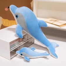 Dolphin Plush Stuffed Animal Plush Toy Simulation Dolphin Sofa Pillow Gifts