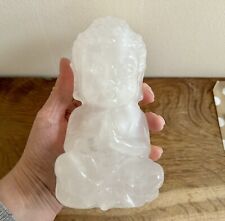 Clear Quartz Crystal Buddha Large