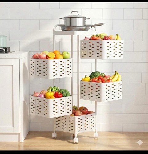 Tier rolling plastic kitchen - tier,