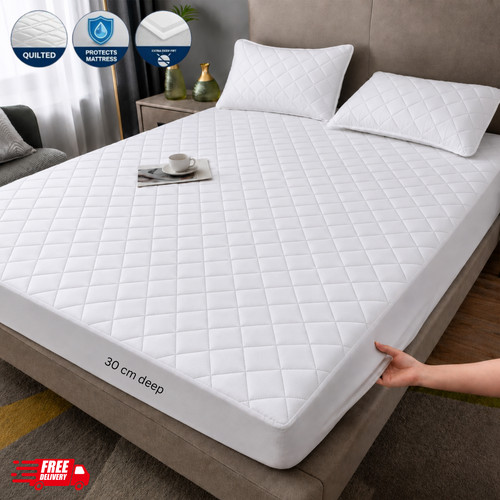 Quilted mattress protector - quilted,