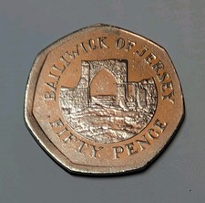 Bailiwick Of Jersey 2009 50p Coin With Striking Error! EXTREMELY RARE!