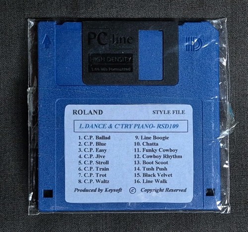 Roland keyboard style disk - keyboard,