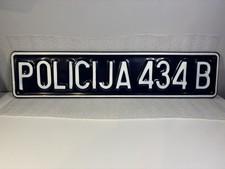 Bosnia-Herzegovina BIH Police Policija Number License Plate - Hard To Find