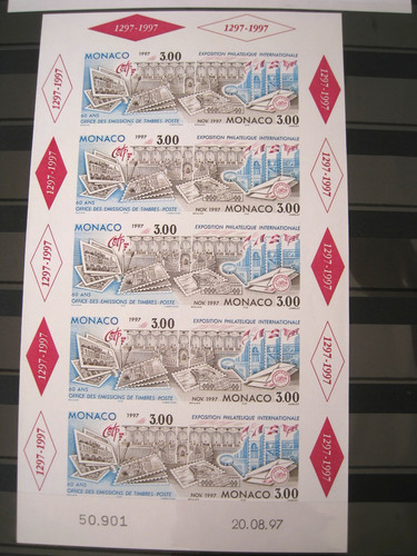 Monaco mnh 1997 - m/s,