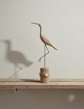 Portland wooden stork ornament