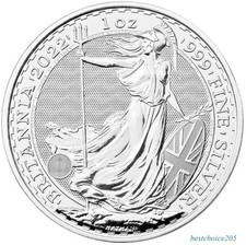 2022 UK Britannia 1oz silver coin