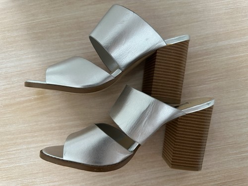 Retro mule sandals silver - retro,