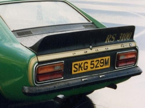 Ford capri rs3100 rear - rs3100, spoiler