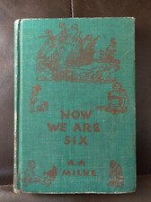 Now We Are Six by Milne Hardcover Book 1935 113th Edition Vtg *Rare 