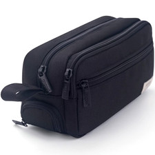 Large Black Pencil Case Zip