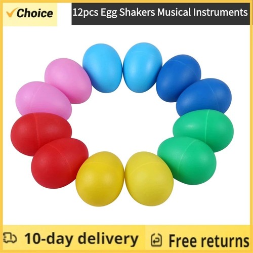 12pcs egg shakers musical - 12pcs,