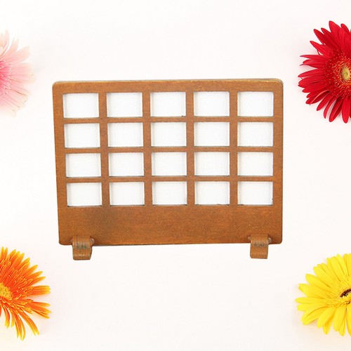 Khaki wooden partition screen - partition,