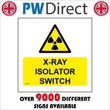 Sign ray isolator - sign, x-ray