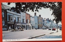 Honiton High Street - Devon modern postcard