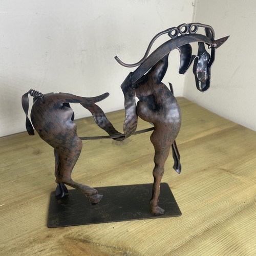 Metal horse statue handmade - horse,