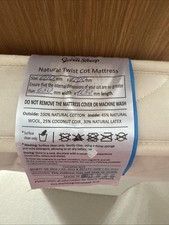 The Little Green Sheep Cot Crib Mattress 60x120cm Natural Twist