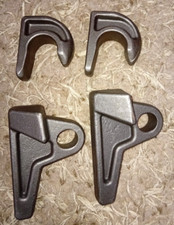 Set of Quickie No8 Euro 8 Hook & Eye Weld On Loader Brackets