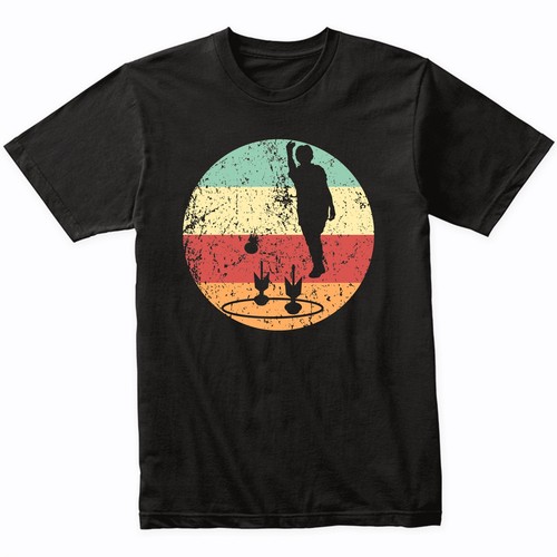 Lawn darts silhouette retro - lawn,