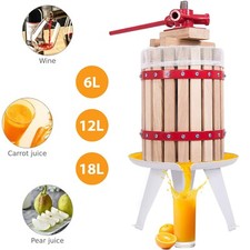 Fruit Pressed Wine Cider Maker Crusher Apple Juicer Homemade Kit Tool Hard Wood