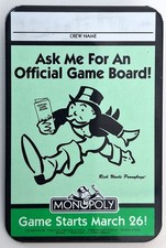 Vtg 1998 McDonald's Monopoly