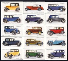 Lambert & Butler Cigarette Cards - Motor Cars (Grey Backs) - complete set