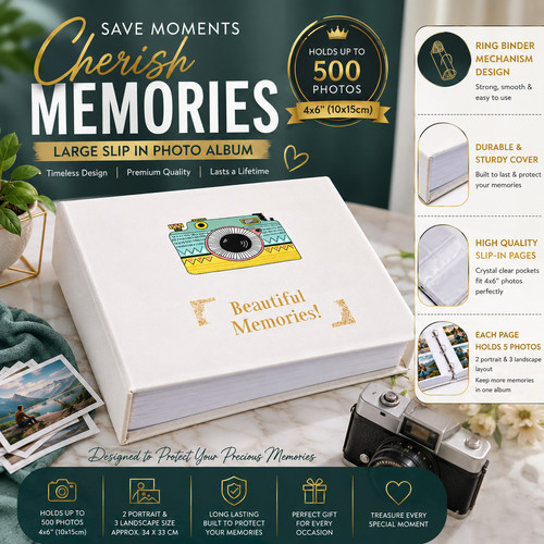Slip large photo album - large,