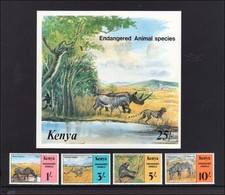 M28687 Kenya 1985 End Species Set X4 +m/s UMM Sg 365/9 Cat £27.50