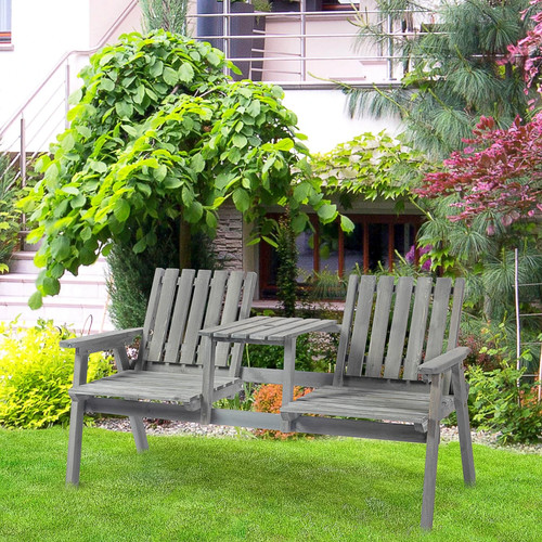 2seater wooden garden park - 2seater,