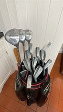 SET PETER ALLISS TOUR SERIES II GOLF CLUBS 3 4 5 6 7 8 9 S P Woods, MotocaddyBag