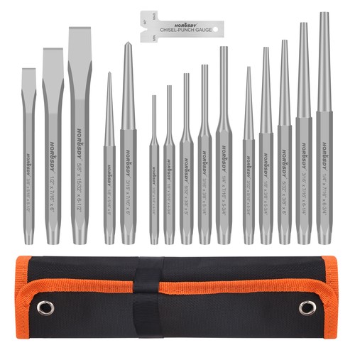 Punch chisel set 16pc cold - 16pc,