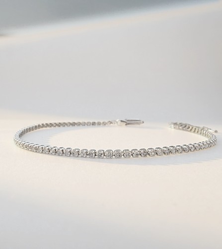 18k solid gold - diamond, tennis
