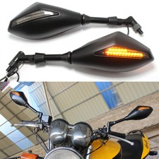 Motorcycle Mirrors w/ LED Turn