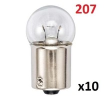 Ten 12V 5W Ba15S (Scc) 207 Side & Tail Light Car Bulbs