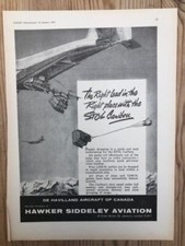 1962 Aircraft Advert HAWKER SIDDELEY AVIATION STOL CARIBOU SUPPLY DROPPING PACKS