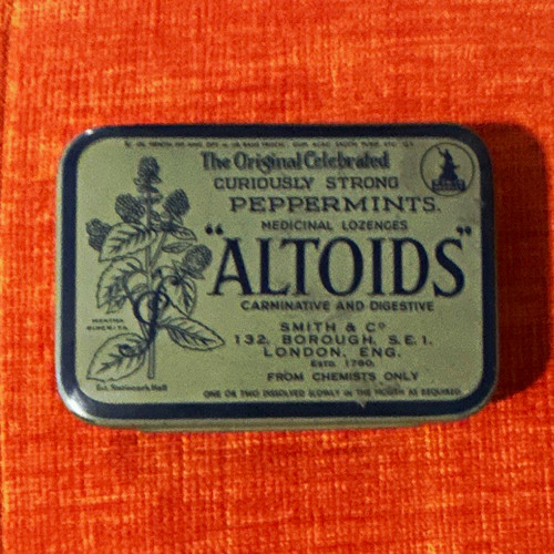 Altoids vintage hinged tin - altoids,