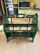 Vinted hand painted RARE canalware /bargeware / gypsy Dutch magazine rack