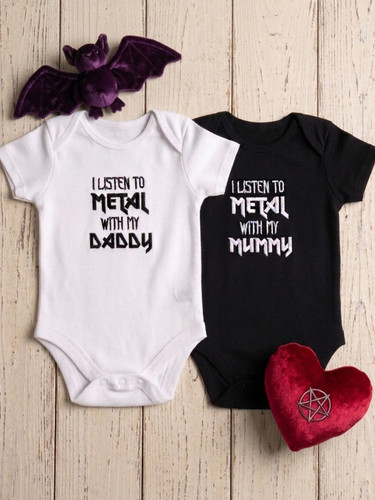 Heavy metal embroidered baby - heavy,