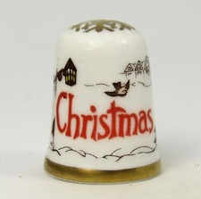 CAVERSWALL THIMBLE 'CHRISTMAS