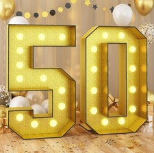 Light Up Numbers 50, 4FT