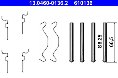 Brake pad fitting kit - pad,