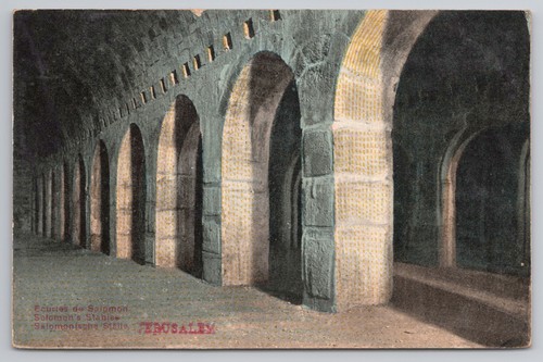 Jerusalem solomon stables - jerusalem, solomon's