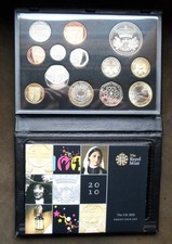 2010 UK Deluxe Proof Coin Set – Royal Mint Collection in Black case + COA