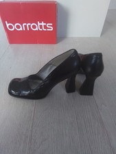 Barratt Square Toe Leather Court Shoes Size 6