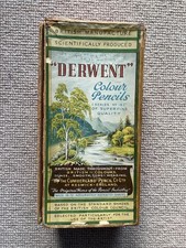 Vintage Box of Derwent Colour Pencils (No.19) by The Cumberland Pencil Co Ltd