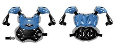 Adult MX Motocross Enduro Quad Body Roost Deflector Armour Fully Adjusts BLUE