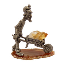 Pewter Miner Figure with