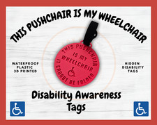 Pushchair Wheelchair sign Tag